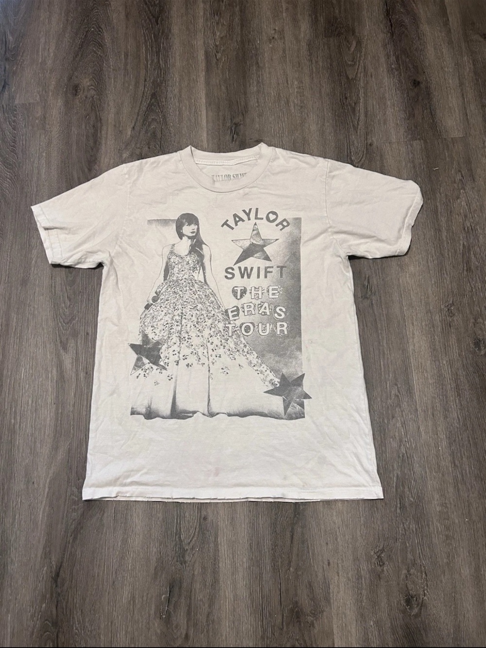 Taylor Swift The Eras Tour Photo Oversized T-Shirt Sz Small White
